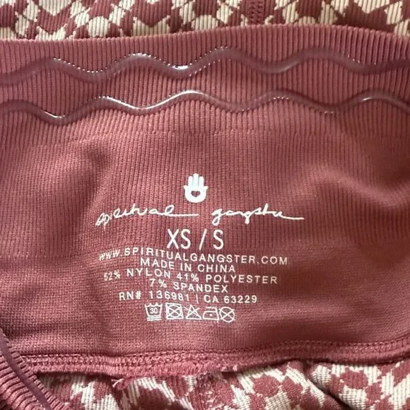 Spiritual Gangster Jacquard Seamless Leggings - Picture 5 of 7